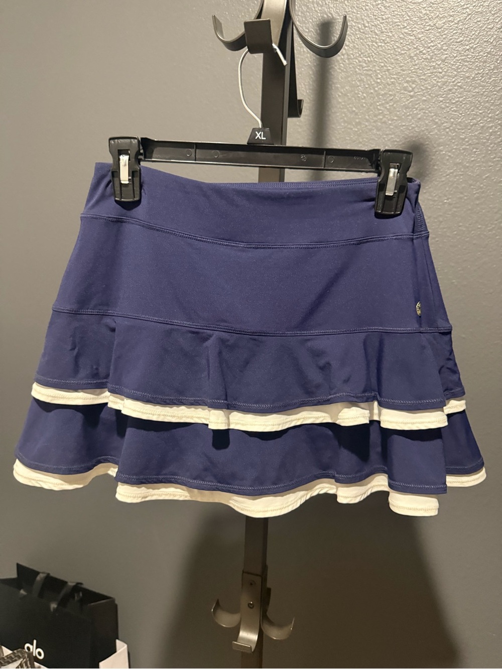 Lilly Pulitzer Navy & White Luxletic Athletic Skirt